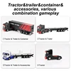 Turbo Racing 1:76 RC Car C50-T Semi-truck 10CH Mini Car Full Proportional Remote Control Toys for Kids Adults Gift 4