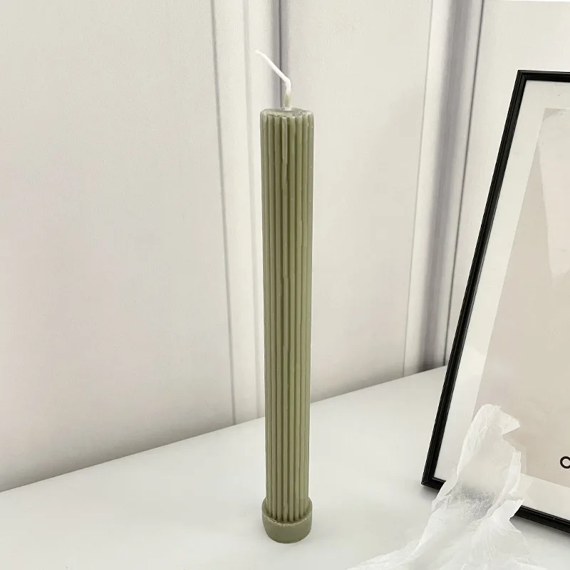 LPUSA Candele Coniche Sfumate Profumate - 25,4 Cm, Set Da 4, Senza Fumo E Antigoccia, Colore Arancione
