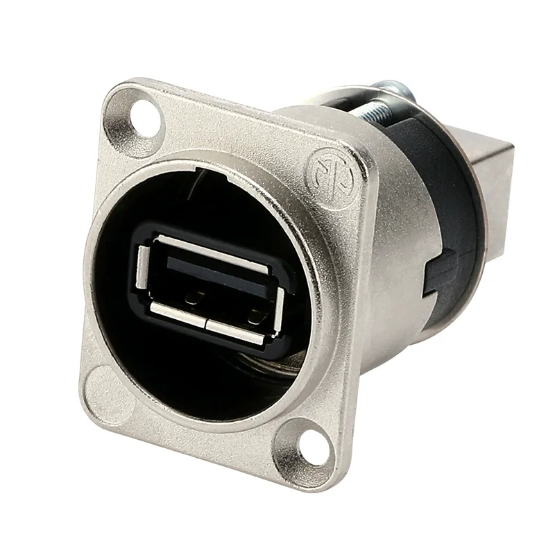 Type D USB 2.0 Port A/BInterrotating Base Version 1.03 NAUSB-W D-shape Housing Dock Multimedia Date Chassis Connector Adapter 5