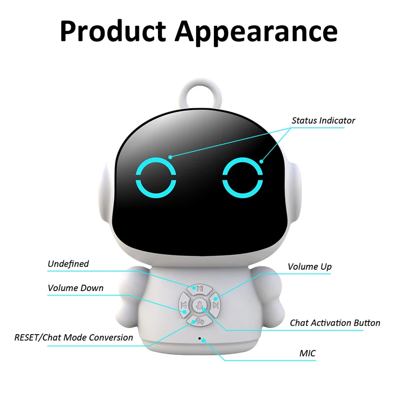 Smart AI Robot WiFi Early Education Toys for Children Speech Recognition &...