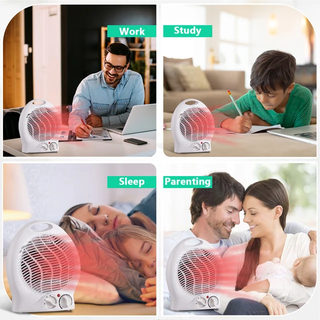Space Heater For Indoor Use Electric Desktop Heater With Thermostat Cooling  And Heating Model Space Heater Overheat Protection - Stove Hand Warmers -  AliExpress