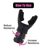 Adjustable Drag Ultimate Breathing Trainer - Portable Lung Training Equipment for Athletes/Singers with Exercise Guide & Case 2