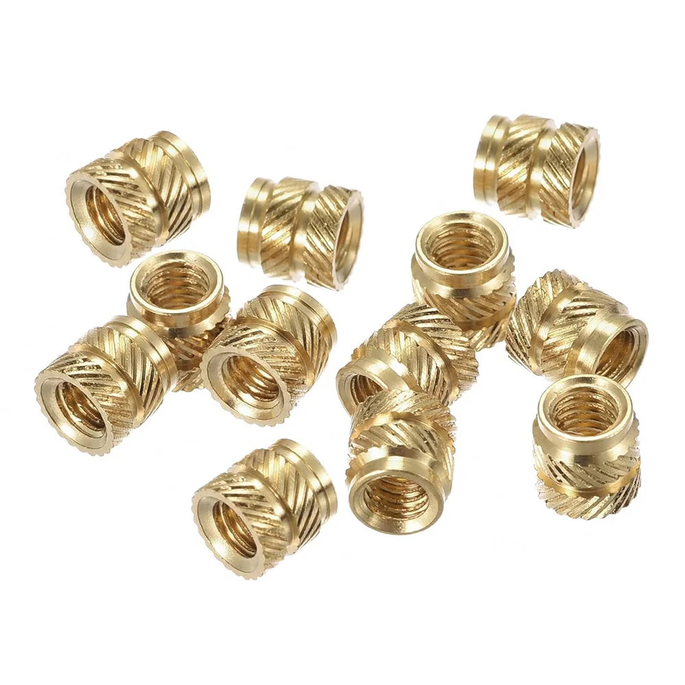 Brass Insert Nut 5-50pcs Brass Insert Knurled Nut M2 M3 M4 M5 M6 M8 for Plastic Heat Set Embedment 3D Printer