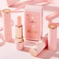 Moisturizing Temperature Color Changing Lip Balm, Cute Cat Paw Lip Balm, Color Changing Lipstick Nourish Thermochromic Lip Balm 1