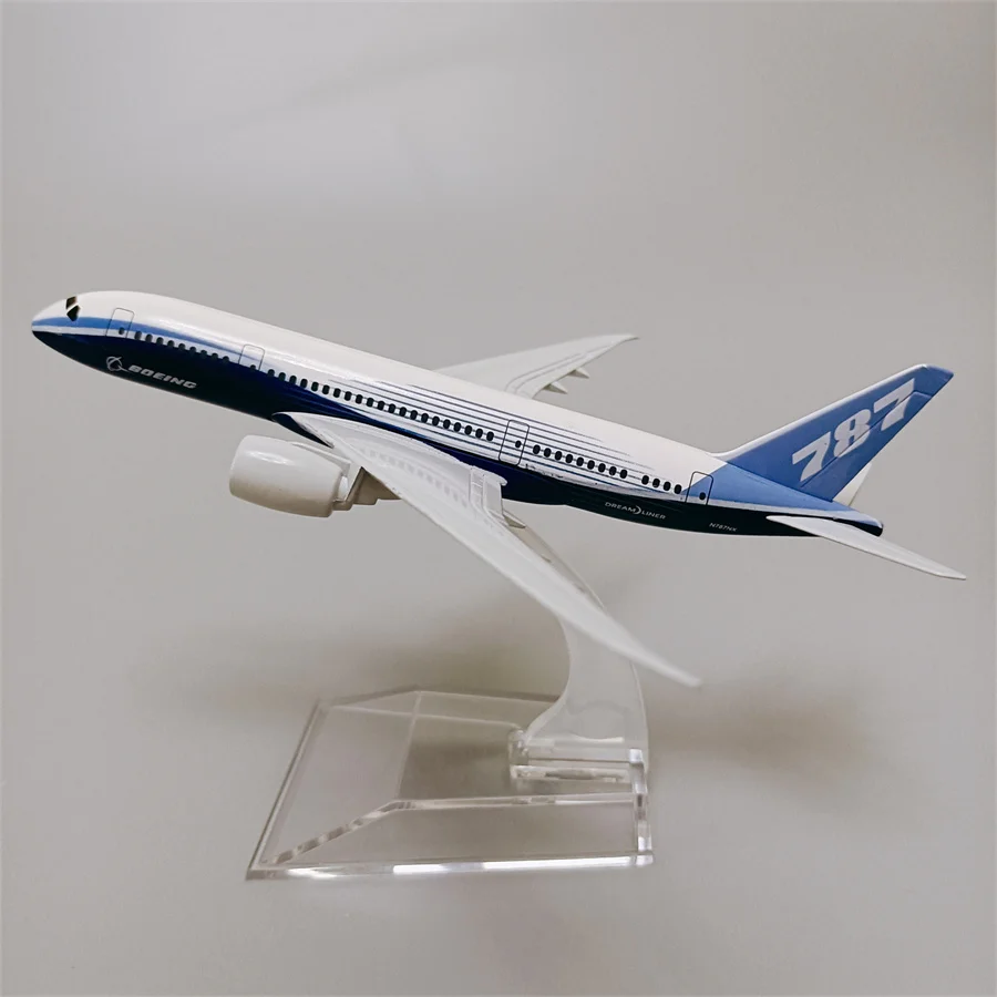 

16CM Alloy Metal Model Prototype Air Boeing 787 B787 Airlines 1/400 Scale Diecast Airplane Model Plane Model Aircraft Gift Toy
