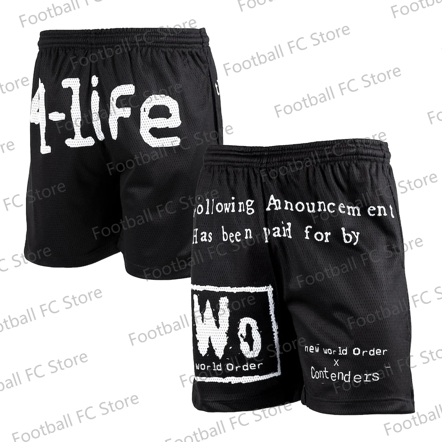 nWo Contenders Clothing Announcement Shorts Wrestling match Casual Layer Quick Drying Beach Pants Surfing Loose Summer mens sports shorts