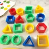 Parent-child Interaction Board Game Geometric Shape Color Cognitive 3D Puzzle Children Reaction Learning Board Developmental Toy 4