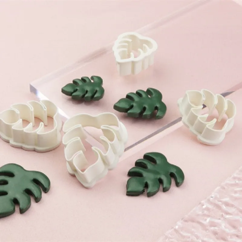 Monstera Leaf Clay Cutter Polymer Clay Tools Jewellery Tools Earring Making DIY Handmade INS Creative Earrings