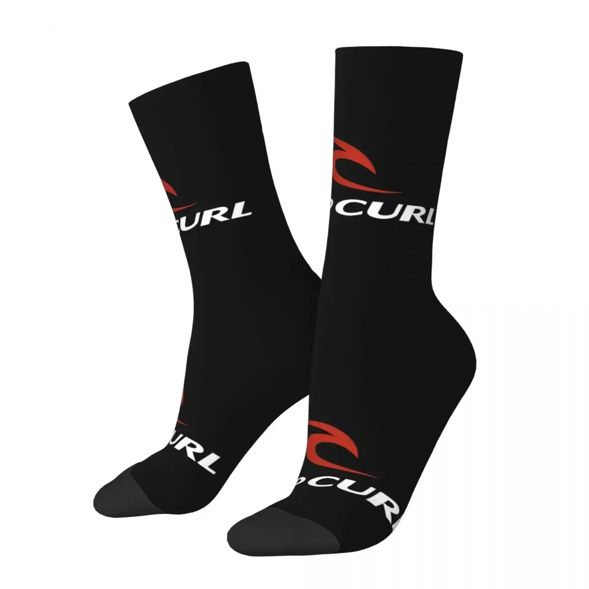 

Rip Curl Logo Socks Harajuku Super Soft Stockings All Season Long Socks Accessories for Man's Woman's Birthday Present