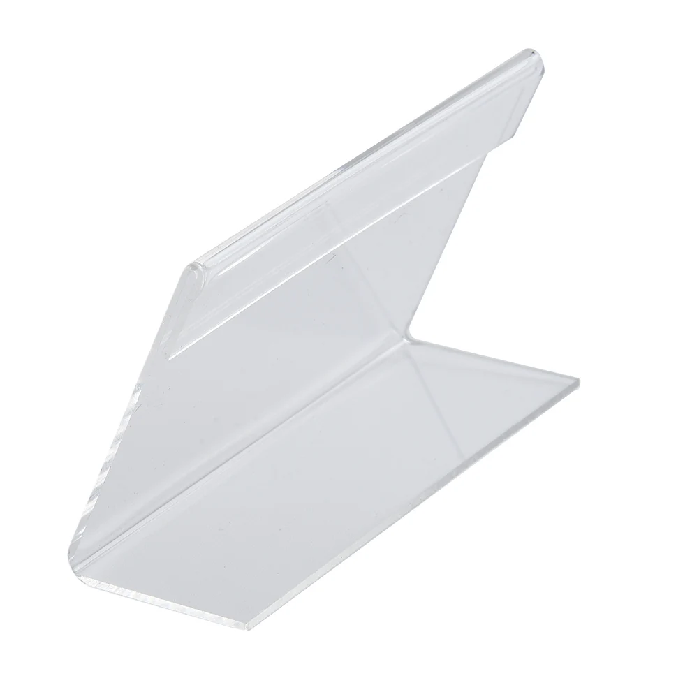 

20pcs 5x7.5cm Acrylic Sign Display Stand Plastic TransparentPrice Of Business Card Label Stand Desktop Business Card Holder