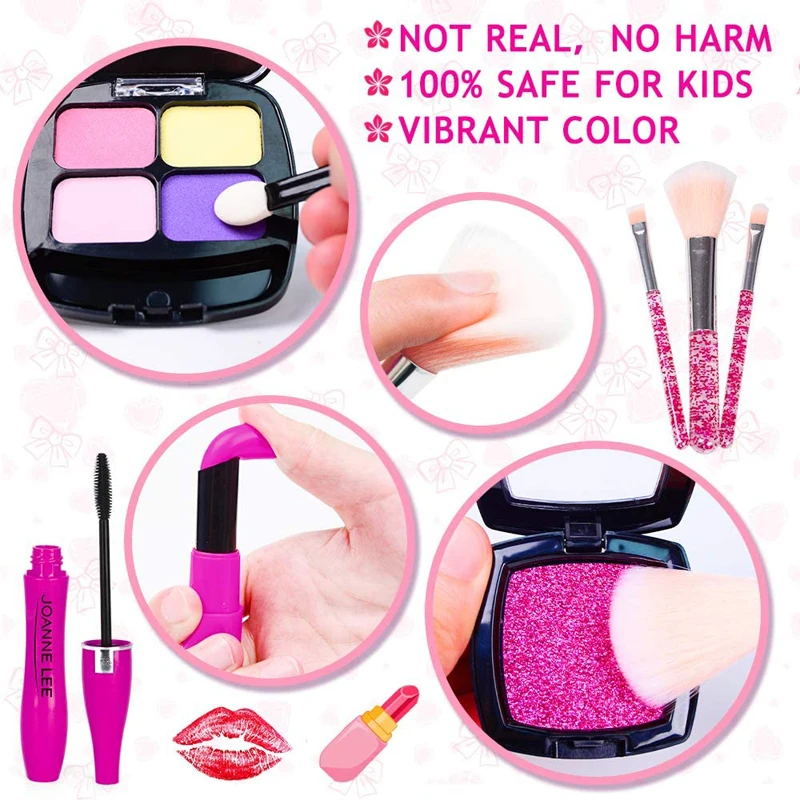 Makeup Toy Princess Pretend Toys Cosmetics Set Kids Toys Simulation Cosmetics Set Pretend Makeup Toys Girls Play House Simulation Blinger Makeup Girls Play Bling Cosmetic Toy
