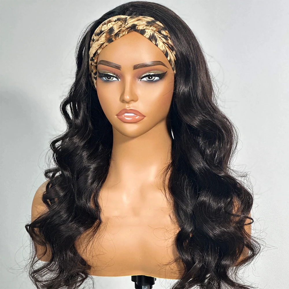 GluelessHeadbandWigsHumanHair303234InchBodyWaveHumanHair