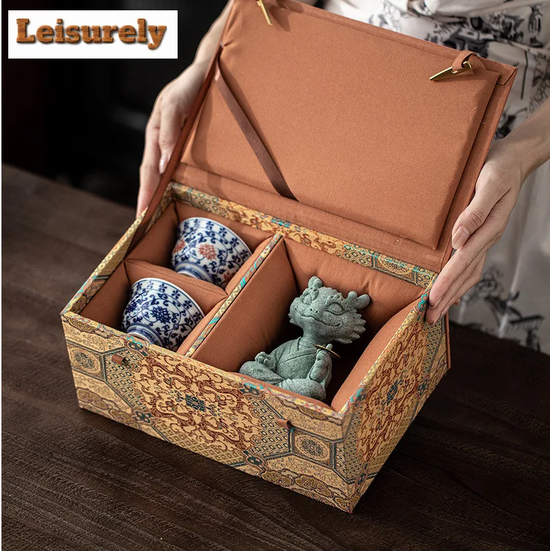 Antique Blue And White Tea Set Complete Set Vintage Tea Ceremony Set Tea Soaking Teapot And Tea Cup Set Tableware Collection　