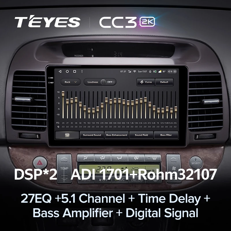 TEYES CC3 2K 도요타 캠리 5 XV 30 2001 - 2006 차량용 라디오 멀티미디어 비디오 플레이어, 내비게이션 스테레오 GPS, 안드로이드 10, No 2din 2 din DVD