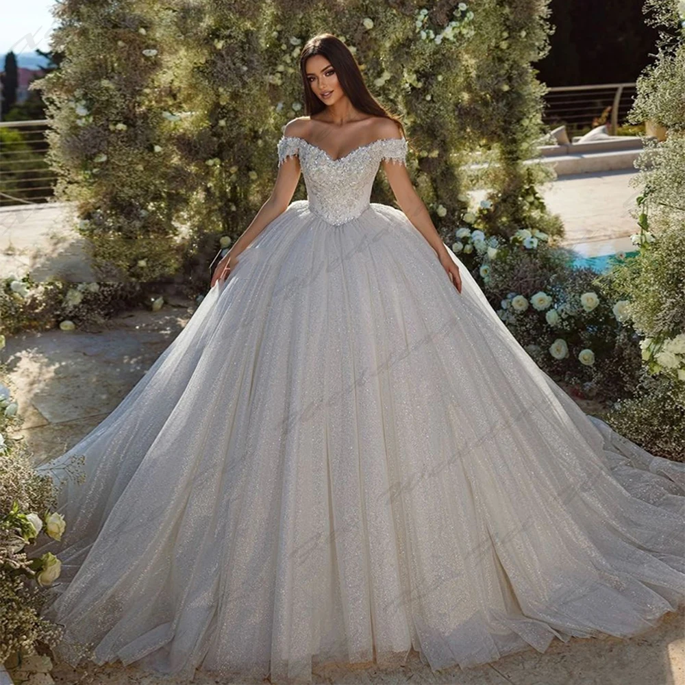 

Блестящие элегантные женские свадебные платья а-силуэта, винтажный тюль, сексуальный стиль, на одно плечо, официальное пляжное искусственное украшение