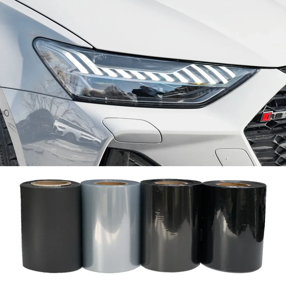 Film Teinté Pour Voiture,Films Teinté Phare,Film Pour Phares Adhesif Vitre Teinte En Vinyle Transparent Autocollant Pour Feux Arriere De Voiture Antibrouillard Brillant Noir Fonce30x120cm 92232443