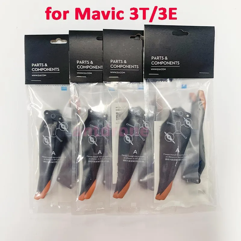 Détail des hélices 9453F pour DJI Mavic 3T/3E, pales repliées avec emballage d'origine