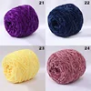 100g/Roll Velvet Yarn Polyester Blended Cotton Chenille Yarn Crochet Hand Knitting Thread For Scarf Sweater DIY Craft 6