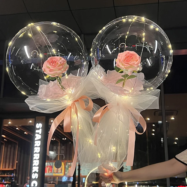 Ballon Led Transparent À Hélium Clair, Lumineux Avec Bâtons, Décorations De  Fête D'anniversaire Et De Mariage Pour Enfants - Ballons Et Accessoires -  AliExpress