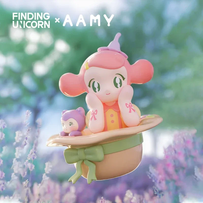 Finding Unicorn AAMY Picnic With Butterfly Series   Kawaii Model Designer Doll Blind Box Mystery Box Toy Cute Action Anime Figur