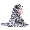 Muslim Women Big Girls One Piece Hijab Hat Islamic Amira Headscarf Head Wrap Shawl Neck Covers Turban Arab Bandanas Accessories