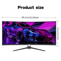 Игровой монитор Gawfolk Curved, 34-дюймовый UWQHD 3440x1440P, сверхширокий экран ПК 1500R, 165 Гц, изогнутый компьютерный экран, панель экрана VA — изображение 2