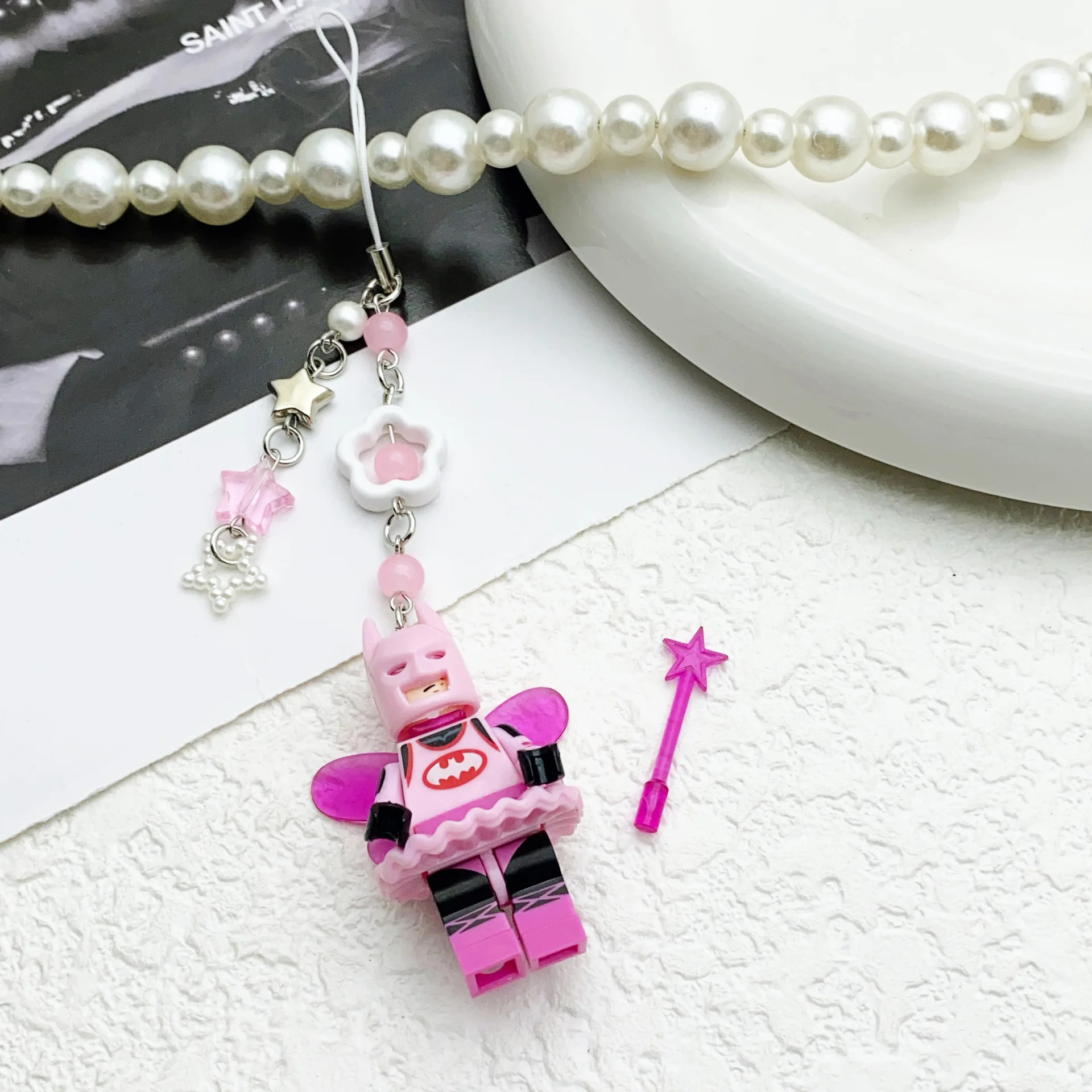 3D Fairy Star Bat Keychain Figure Character Phone Charm Personalized Backpack Accessory Gifts Cute Handmade Bat Keychain anime keychain keychain pendant