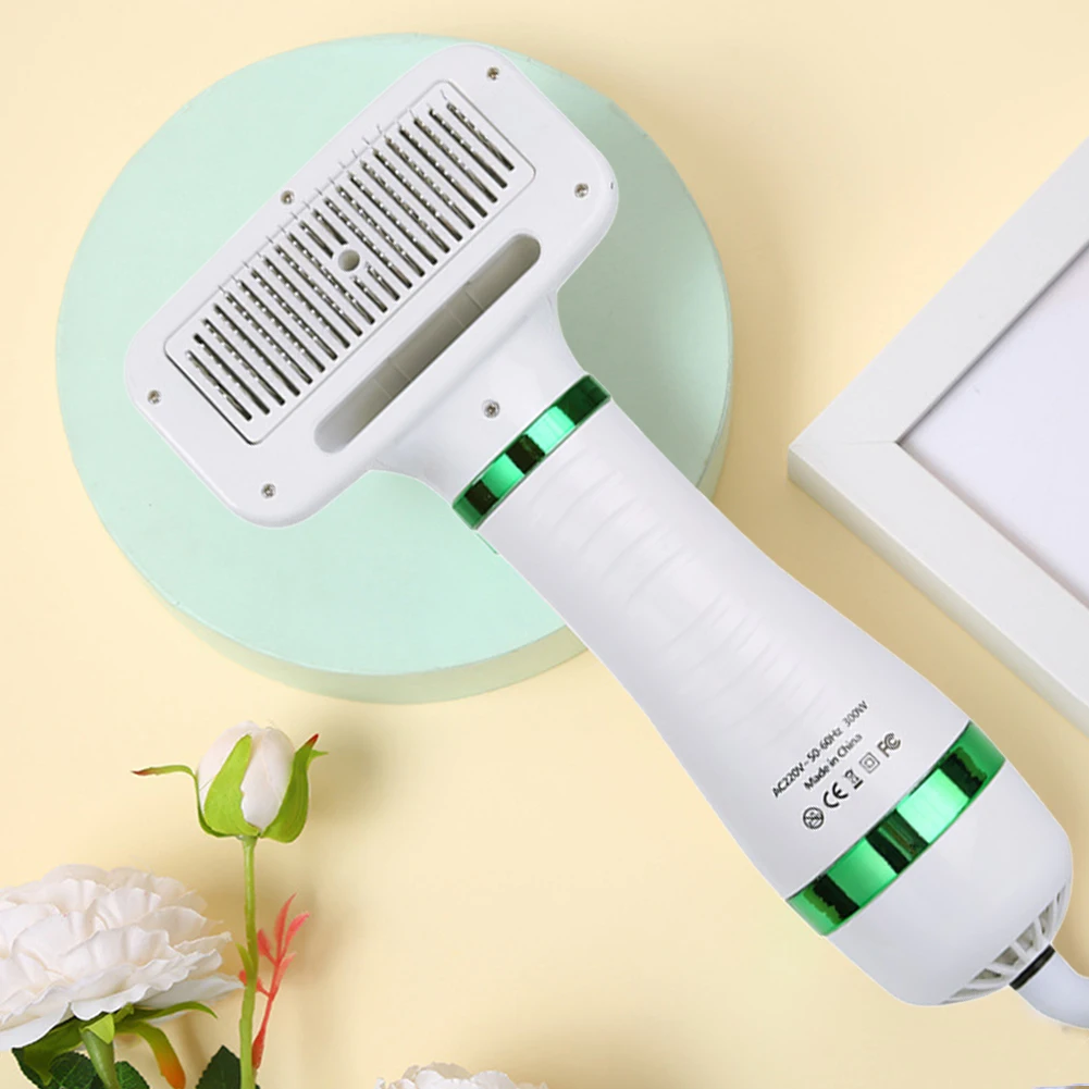 Pet Dog Hair Dryer 2-in-1 Cat Dog Dryer Grooming And Care Adjustable Temperature Low Noise Pet Blow Comb Cat Supplies
