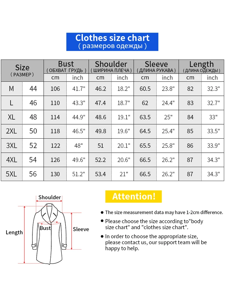 Men Medium and Long Trench Coat Double Breasted Windbreaker Detachable Thickened Down Liner Fashion Coat