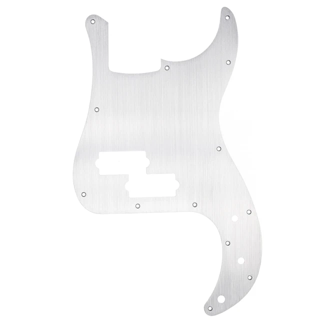 Battipenna Per Basso Fender P Bass - Alluminio Anodizzato Nero, 13 Fori - Foto 9