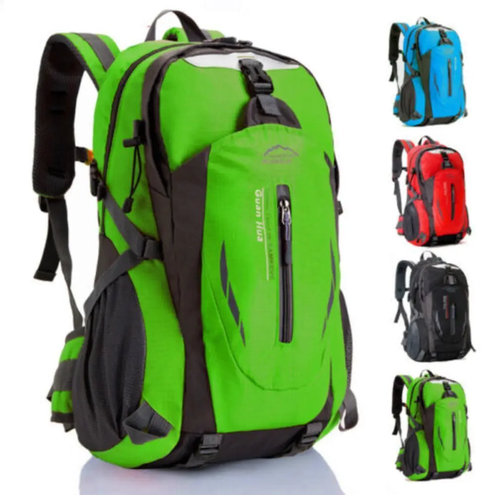 Mochila de nailon resistente al agua para acampar, bolsa de viaje de gran capacidad para deportes al aire libre, senderismo, 40L, Nueva