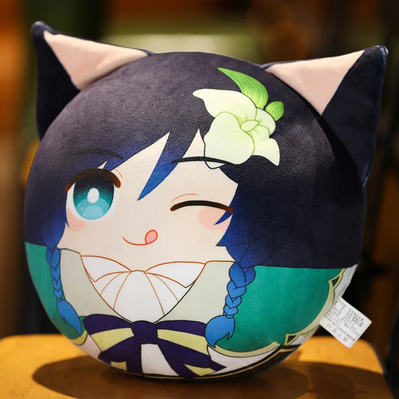 2022 New Project Genshin Impact Anime Plushie Pillow Sofa Cushion Keqing/Klee/Barbara Cartoon Manga Stuffed Plush Toys Pillows 6