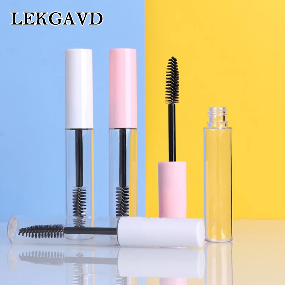 

1pcs 10ml Empty Eyelashes Tube Mascara Tube Vials Bottle Tool Fashion For Castor Oil DIY Mascara Container Set With Silver Cap