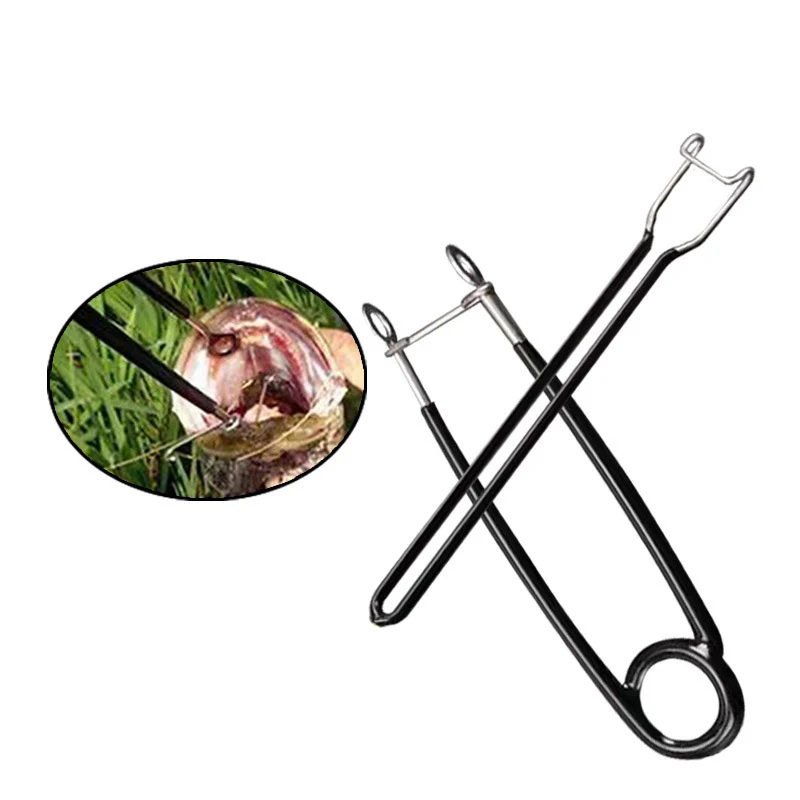 Kit Apri Bocca Pesce Ed Estrattore Ami - 2 Pezzi In Acciaio Inox, Per Pesca Acqua Dolce E Salata