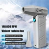 140000RPM Air Blower Power Display Handheld Mini Turbo Fan Dust Cleaner Wireless Electric Blower Portable Powerful Turbo Jet Fan 3
