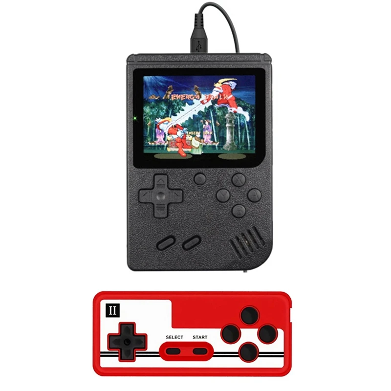 HOT-400-In-1 Video Game Console Retro Mini Game Plyer 3.0 Inch Color Pocket TV Console Dual Handheld Gamer Player