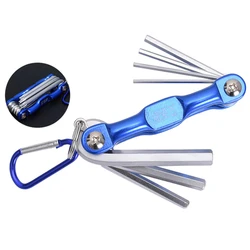 1pc Portable Folding Hex Wrench Metal Metric Allen Wrench Set Hexagonal Screwdriver Hex Key Wrenches Allen Keys Hand Tool