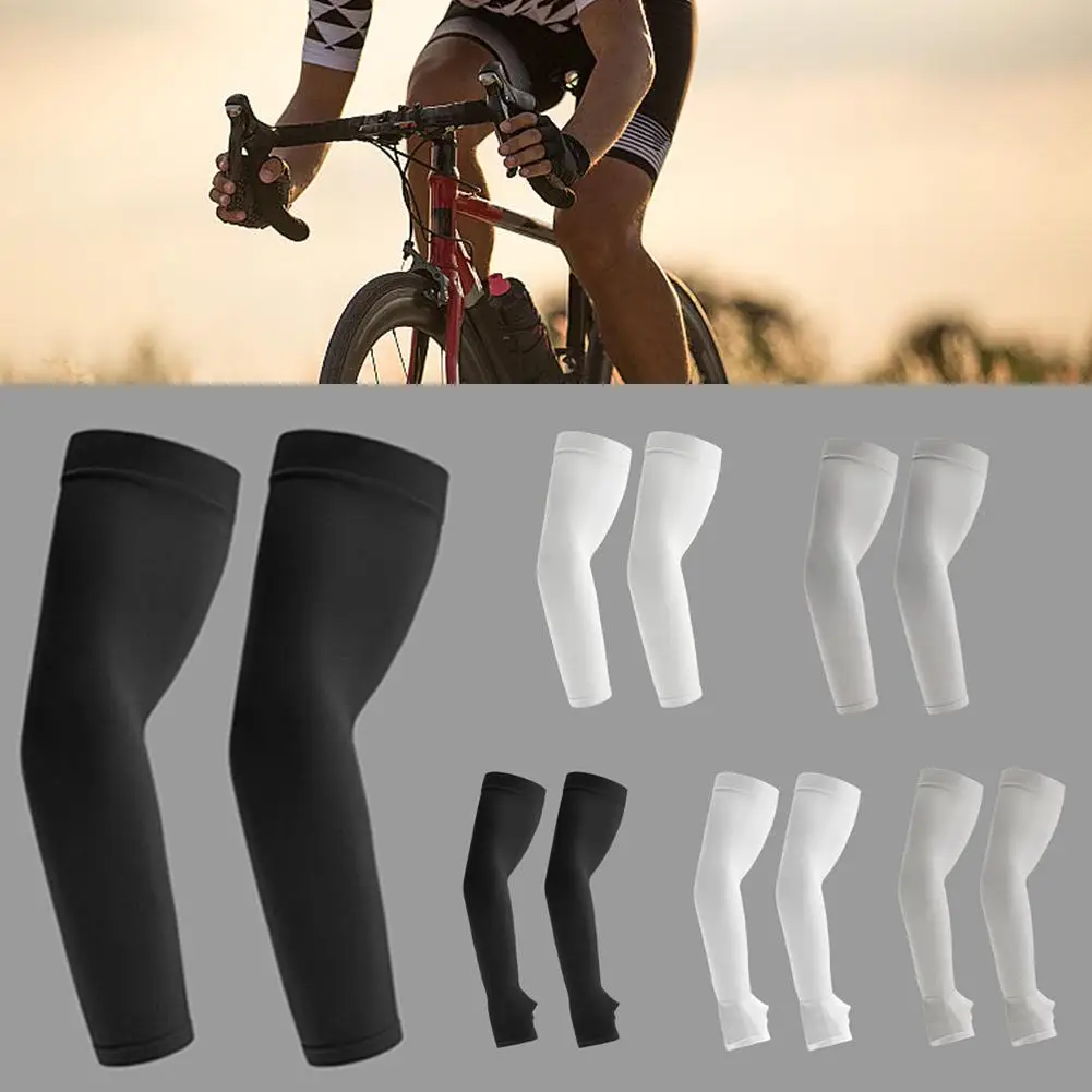 

1 Pair Cooling Arm Sleeve Anti-uv Sunscreen Running Arm Men Women Warmers Quick Dry Sport Gloves Sleeve Cycling Outdoor Cyc C9m5