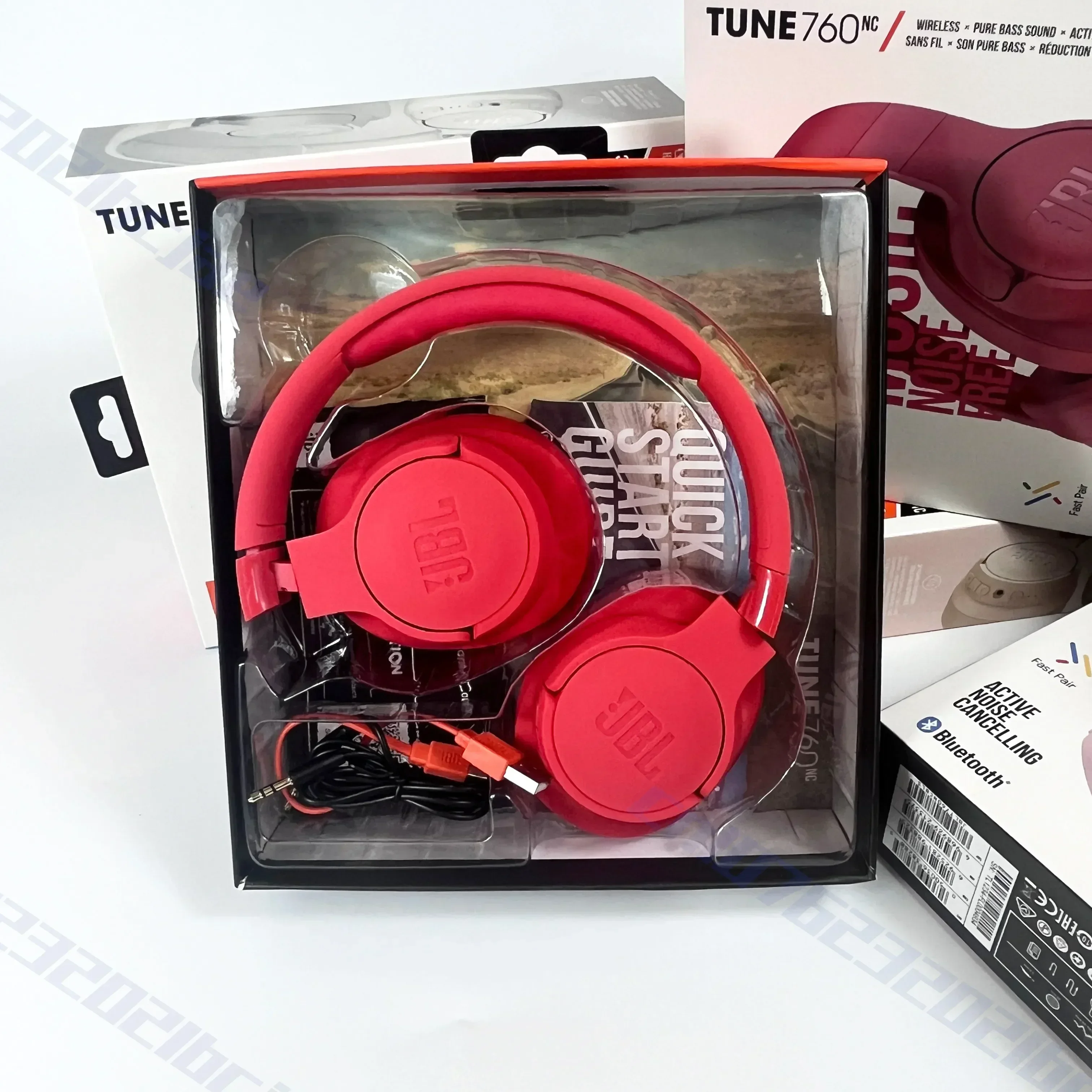 سماعات JBL Tune 760NC الأصلية القابلة للطي فوق الأ...