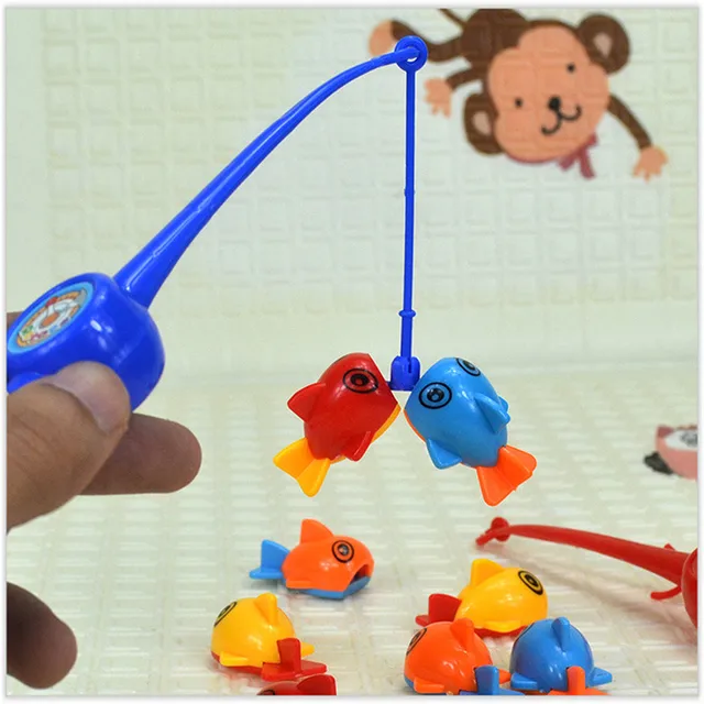 2 Fishing Rods 20 PCS Fish Magnetic Fishing Toys Classic Toys Fishing Sets Bath Toys Baby Kids Toys Christmas Birthday Gift 1