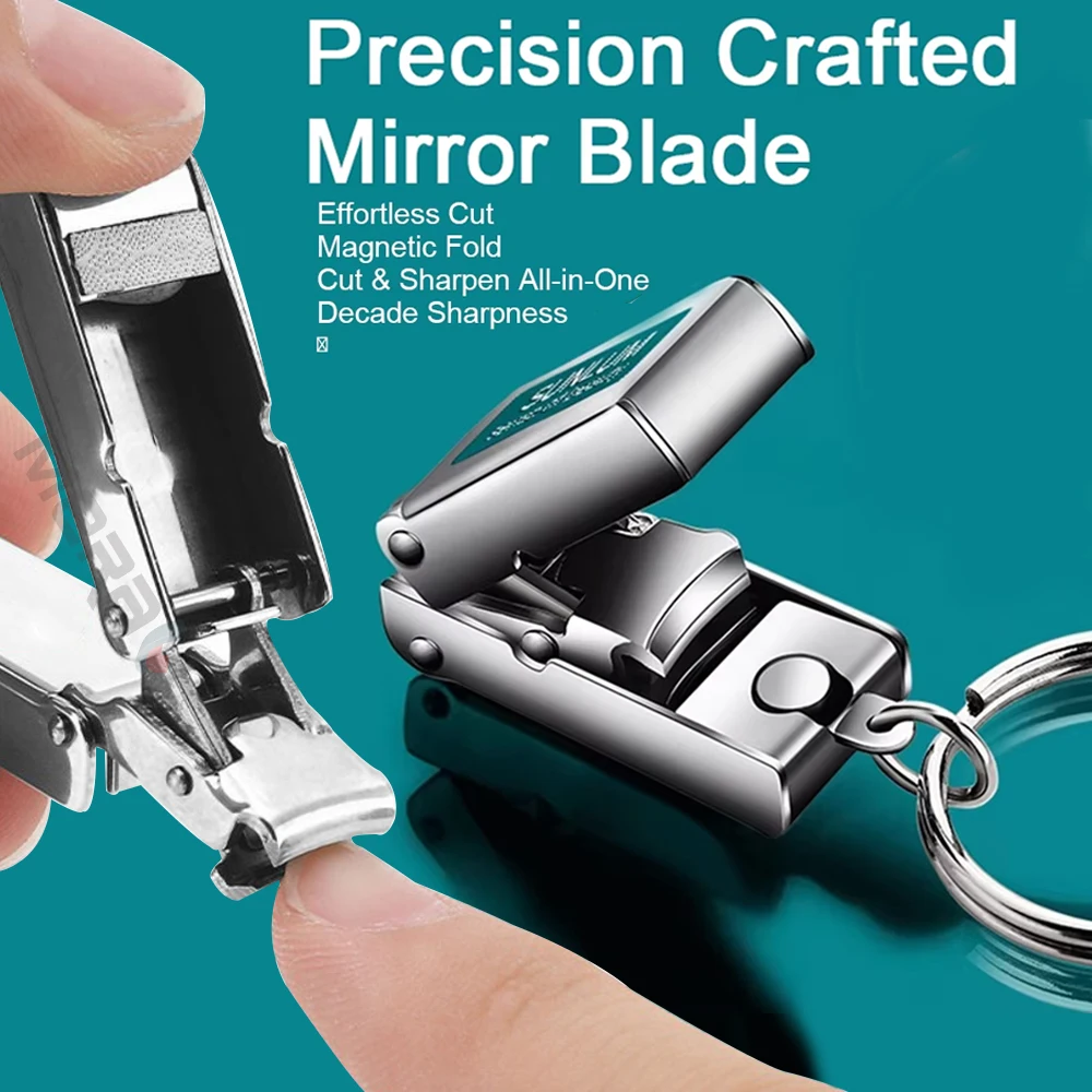 Nail Clippers Portable Fingernail Nail Scissors Cutter Stainless Steel Manicure Tools Fingernails Toenail Clippers for Nail Care