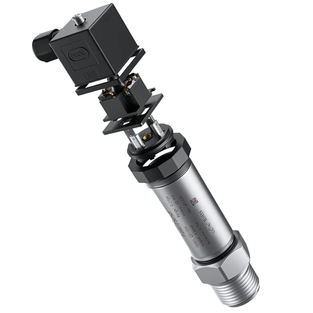 เครื่องส่งสัญญาณความดันแก๊สเชื้อเพลิงน้ำ G1/4 24V 4-20mA 0-10V อุปกรณ์เสริม0-600bar ตัวแปลงสัญญาณแรงดันสแตนเลส 2