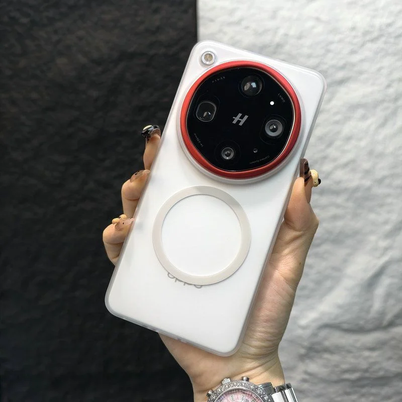 Magnetic Ice Mist Frosted Transparent Acrylic Case with Shockproof, Anti-Slip Design