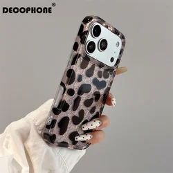 Vibrant Pink & Purple Leopard Print Protective Case - Shock - Resistant, Double - Layer Design - iPhone 15 (Blackpink)