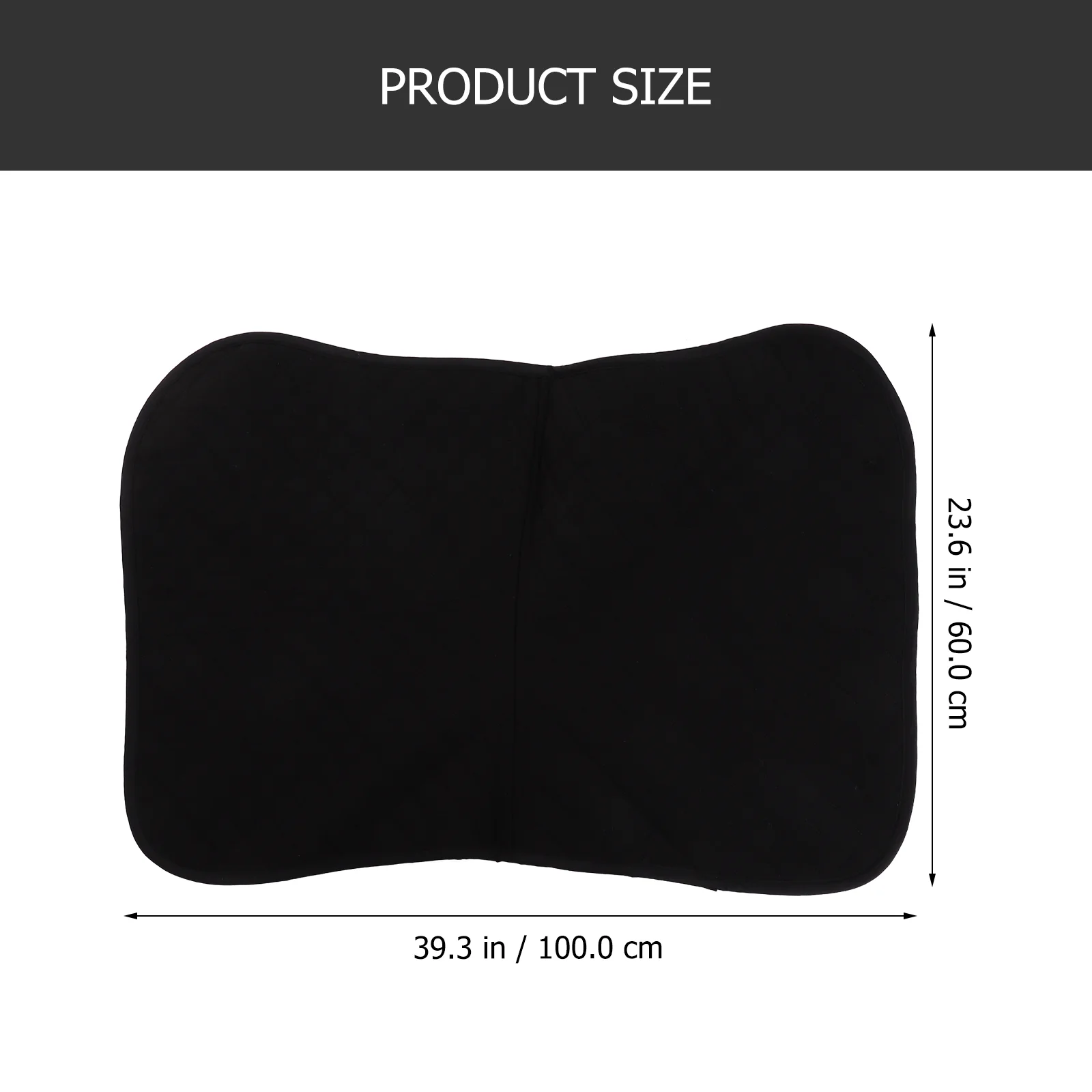 Horse Stables Saddle Pad Pads for Seat Cover Riding Accessories Black Polyester
