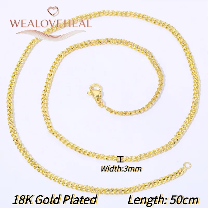 18 Karat vergoldete Messing-Schlangenketten für Damen und Herren, 60 cm lange Ketten für DIY-Schmuckherstellung. – Detail 29