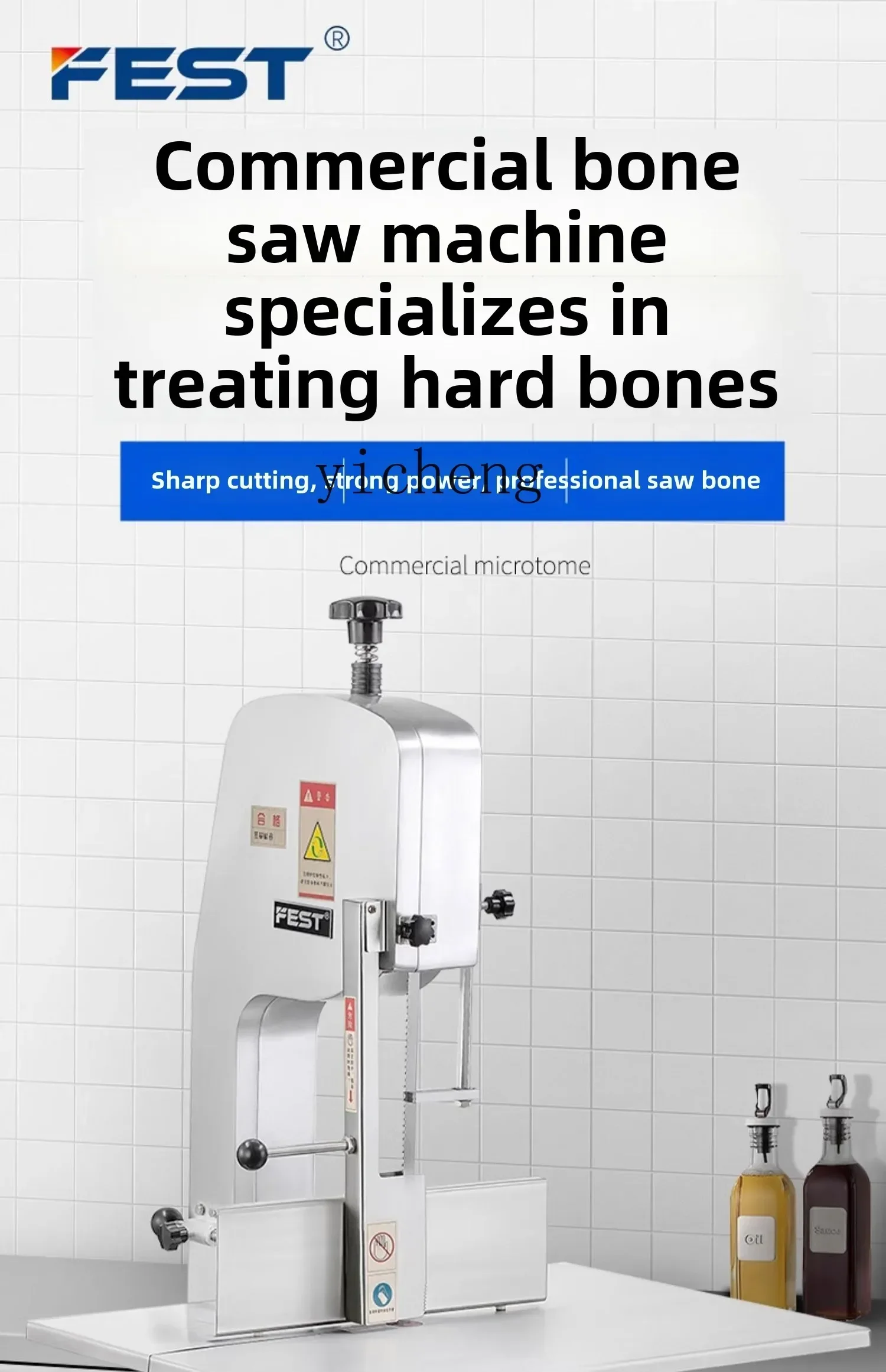 Zz Bone Sawing Machine Commercial Electric Desktop Cutting Beef Ribs Frozen Meat Machine 5