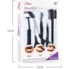 5PCS Specialized Eyebrow Trimmer Set Scissors Tweezers Eyebrow Razor Scraping Eyebrow Comb Razor Eyebrow Clip Makeup Tools Set 6