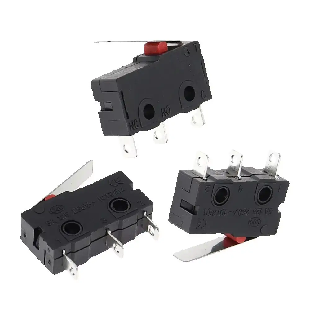 택트 스위치 온오프 KW11-3Z 5A 250V 마이크로 스위치 3핀 버클형 새 스..