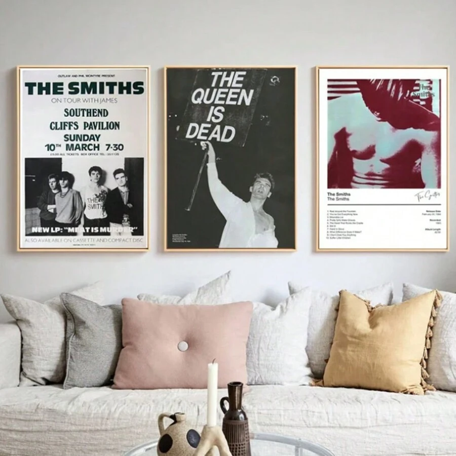 Canvas Wall Art The Smiths Singles Poster For Living Room Bar